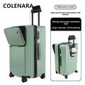 COLENARA High Quality Suitcase ABS+PC Boarding Box Large Capacity Trolley Case 20"24"26"28"30 Inch Front Opening Laptop Luggage