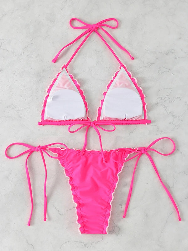 Sexy Triangle Micro Bikini Women Swimsuit Two-pieces | SAMAG