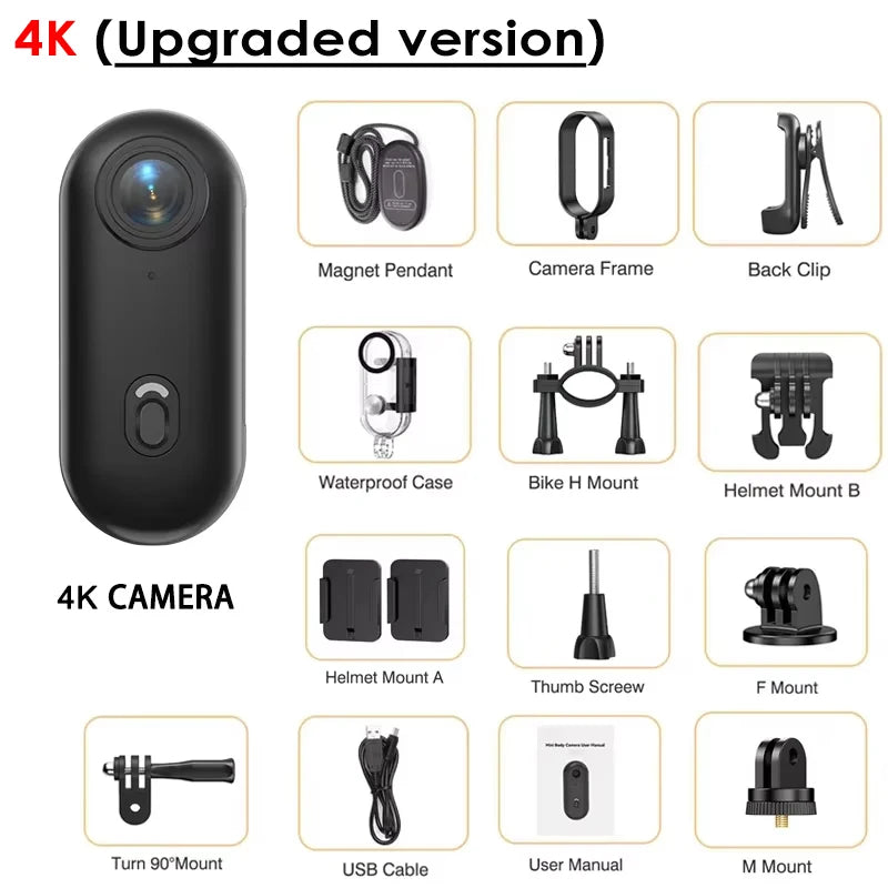 Action Camera Ultra HD 4K 1080P WiFi Sport Cam Waterproof Helmet Motorcycle Video Recording H88 Cameras Mini Body Camera