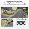 Techage H.265 8MP 36CH Dual Lens POE Camera Kit Humanoid Auto Traking Smart AI 8X Zoom PTZ POE Survillance Kit E-mail Alert P2P