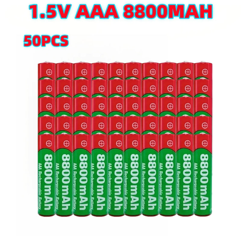 NEW 8800mAh Rechargeable Battery AAA  Alkalinity Battery 1.5 V AAA Battery for Clocks Mice Computers Toys So on