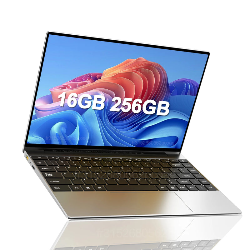 LENO 14.1"Laptop 16GB RAM 2TB SSD Windows 11 Intel N3700 Ultra Slim Notebook Gamer 1920*1080  Display Office Study Computer PC