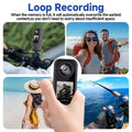 4K+2K Dual Lens Action Camera, Front & Rear WiFi Sports Cam, 130° Wide Angle Night Vision Camera for Motorcycle Helmet Vlog