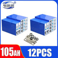 1-16pcs  Grade A 3.2V 105Ah New LiFePO4 battery Lithium iron phospha DIY 12V 24V 48V Electric Car Solar Inverter Boat Batteries