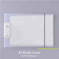 2-Ring Binder A4 Landscape Paper Organizer Document Binder A5 B5 Transparent Binder Sleeves 2-hole File Folder For Documents