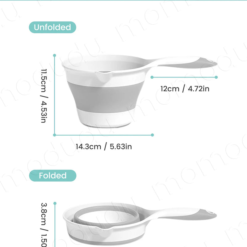 Baby Bath Rinsing Cup, Large Capacity Anti-Slip & Hangable Shampoo Helper for Mess-Free Hair Wash