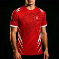 Tunisia Flag Print Jersey Men Outdoor Sports Soccer Training Uniform Men's And Women's Quick Dry Breathable O-neck Short-sleeved