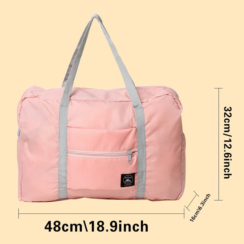 Travel Carry Bags Foldable Travel Bags Handbags Large Capacity Clothing Organizer Luggage Sorting Women Bear Pattern Duffle Bag