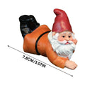 Resin Garden Statue Gnome Dwarf Garden Decor Garden Sculptures Gnome Ornament for Yard Patio Lawn Ornaments Holiday Decoration