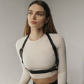 Fashion Wide Leather Waist Belt For Women Punk Gothic Body Bondage Chest Harness Belt Harajuku Suspenders Clothing Accessories