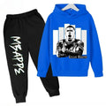 Spring Autumn Children's Hoodie Set Mbappe Print | SAMAG