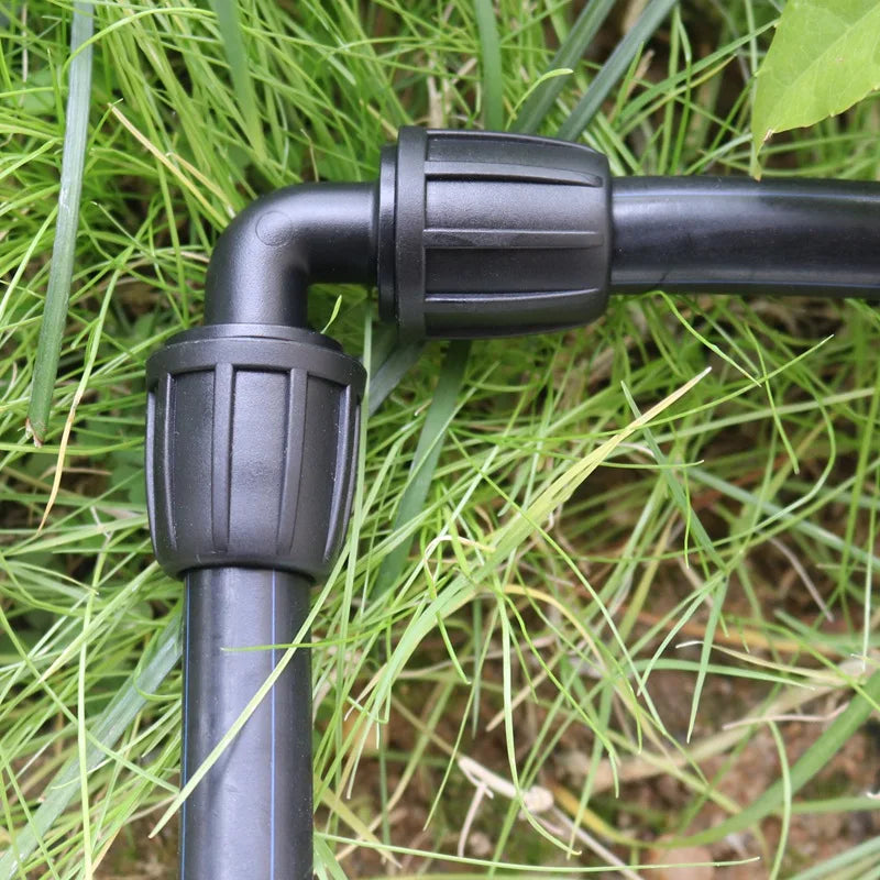 2~10Pcs 16mm PE Pipe Connectors Garden Watering Irrigation Joints Agricultural Irrigation Quick Connector Straight Elbow Tee