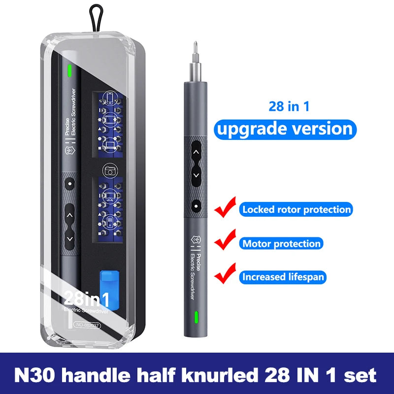 28/62 in 1 Electric Screwdriver Set Precision Power Tool Kit Rechargeable Wireless Mini Small Bits for - View 7 | SAMAG