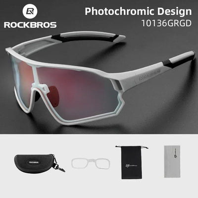 ROCKBROS Photochromic Cycling Glasses UV400 Sunglasses | SAMAG