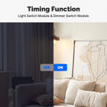 MOES Tuya WiFi/Zigbee Smart Switch Module Light Control Dimmer Curtain 1%-100% Voice Control Work with Alexa Google Home RF433