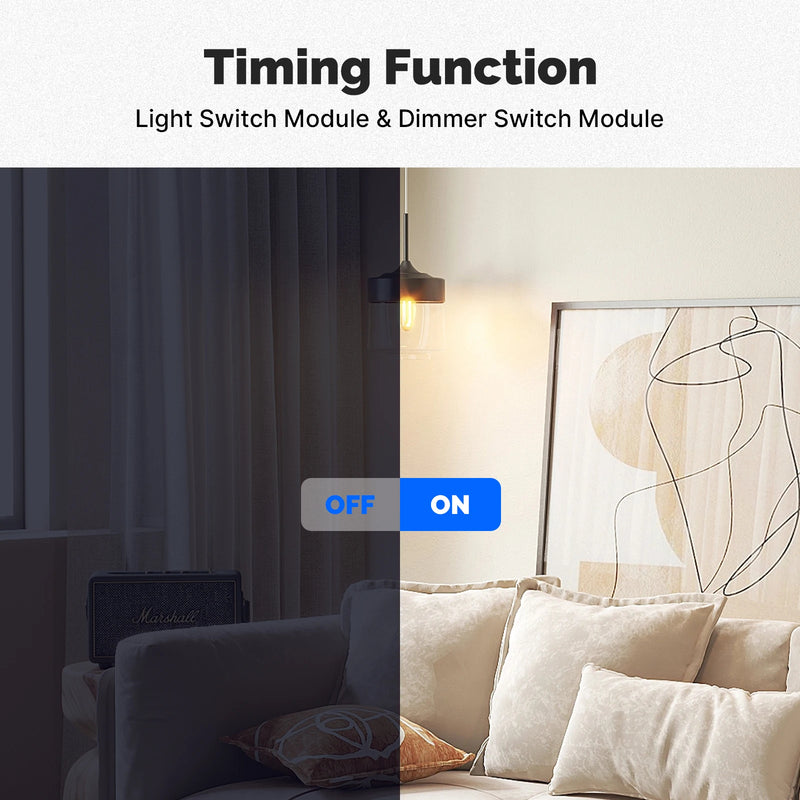 MOES Tuya WiFi/Zigbee Smart Switch Module Light Control Dimmer Curtain 1%-100% Voice Control Work with Alexa Google Home RF433