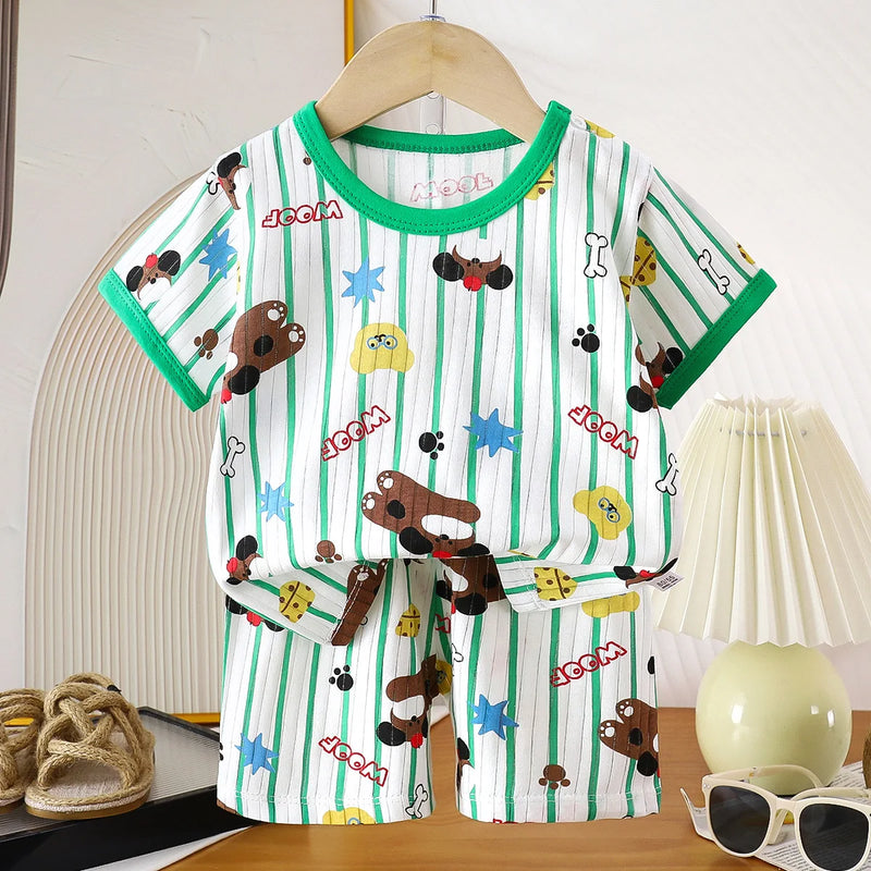 Children Clothing Set Child T-shirt Suit Summer Cotton | SAMAG