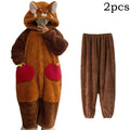 Winter Women Home Pajamas Cartoon Raccoon Kigurumi | SAMAG