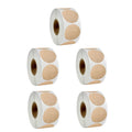 1-5 Roll 2.5 Cm Round Self-adhesive Writable Name Sticker Tape For Product Gift Sealing Decoration Classification Packing Label