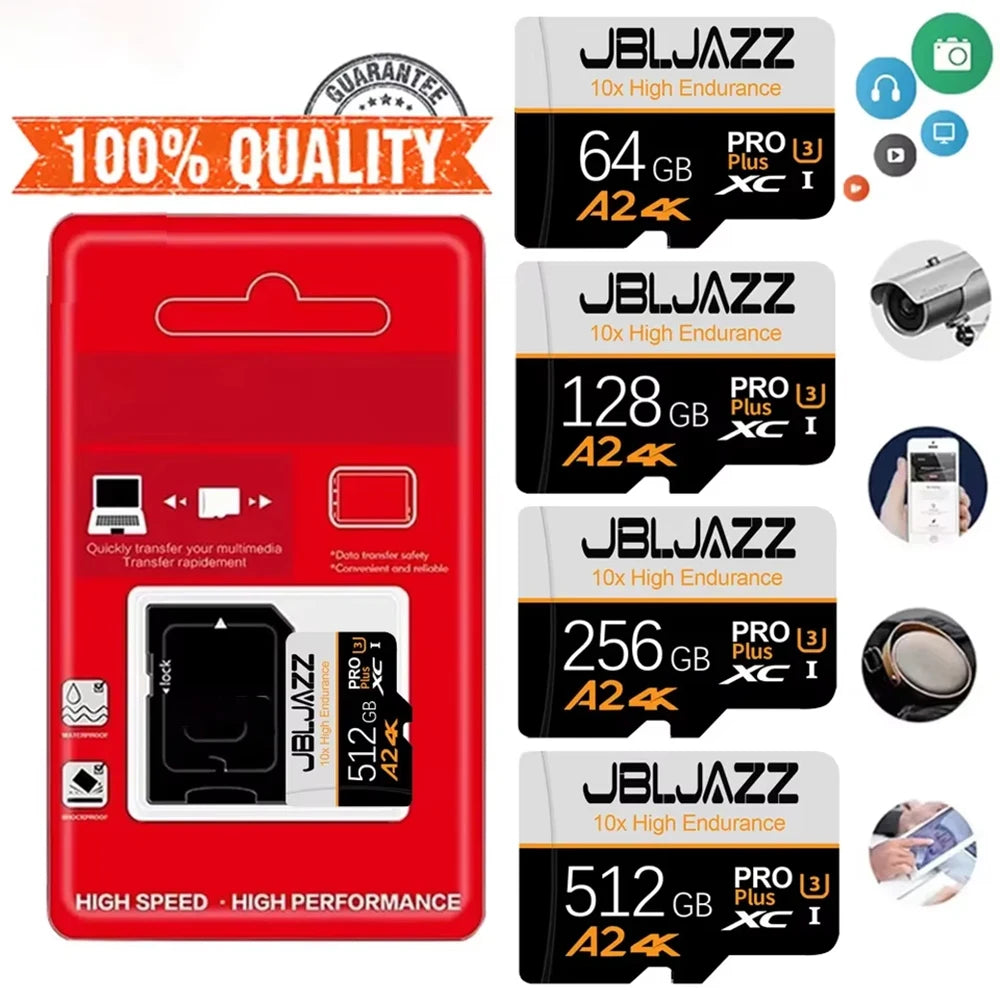2026new 128GB Memory Cards Class 10 High Speed Micro TF/ SD Card Stable Performance SD Memory Card for Phones/Digital Camera