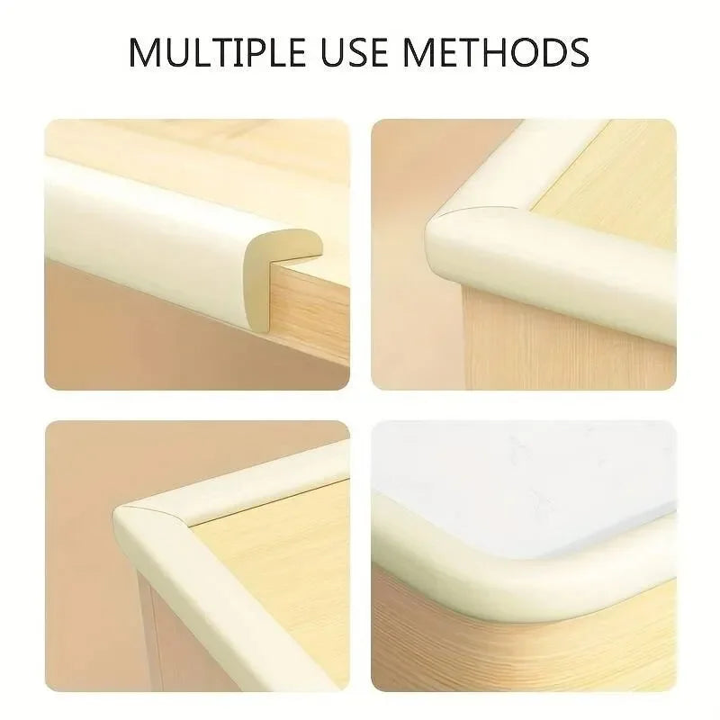 Self-Adhesive 2M Baby Table Edge Corner Bumper Safety Strips Anti-Collision Protector Strips for Indoor Household Furniture Desk