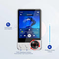 128GB MP3 Player with Boosted Bluetooth 5.3, Music Player Features HD Speaker, 2.4" Touchscreen, Expandable SD Card Slot, Dual