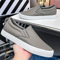 Men's Casual Shoes Grey Brown Flat Bottomed Casual Board Shoes Mens Loafers Man Shoes Casual Sneakers Men