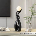 Home Decor Statue Abstract Art Ornaments Nordic Living Room Large Floor Luminous Sculpture Housewarming Gift Interior Figurines
