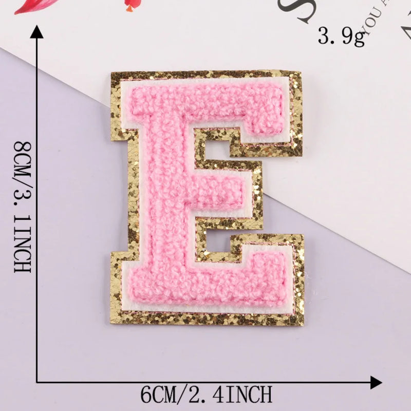 On Clothing Towel English Alphabet Decoration DIY Applique Accessories Patches Clothing Badges Clothes Embroidery Appliques