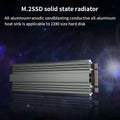 TEUCER M2 2280 Solid State Hard Disk Aluminum Radiator M.2 SSD Heatsink with Thermal Silicone Pad For PS5/PC/Laptop Cooling
