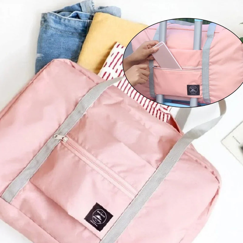 Travel Carry Bags Foldable Travel Bags Handbags Large Capacity Clothing Organizer Luggage Sorting Women Bear Pattern Duffle Bag