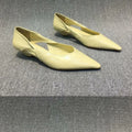Shoes for Woman Comfortable Women's Summer Footwear Moccasins Blue Low Heel Elegant Pointed Toe High Quality Popular Heels