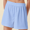 Casual Shorts Women 2024 New Summer Simple Comfortable Elastic Waist Cool Breathable Solid Color Casual Sports Five Quarter Pant