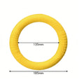 Waterproof Floating EVA Dog Training Flyer Interactive Tug Ring Chew-Resistant Flying Disc Multi-Functional Fitness Toy for Pets