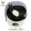 V Beauty Straight Human Hair Bundles Raw Human Hair Extensions Double Drawn 16A Grade Vietnamese Human Hair Virgin Unprocessed