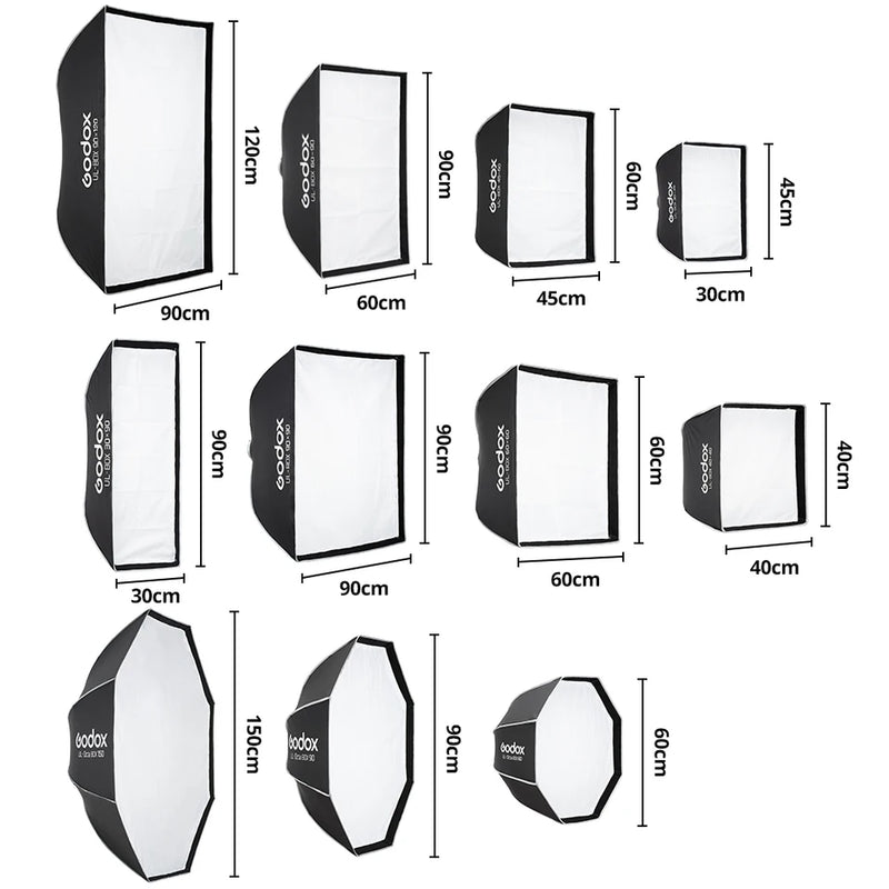 GODOX UL-Octa BOX /UL-BOX Quick Release Umbrella Softbox for Product Photography, Fashion Editorials, or Commercial Still Life.