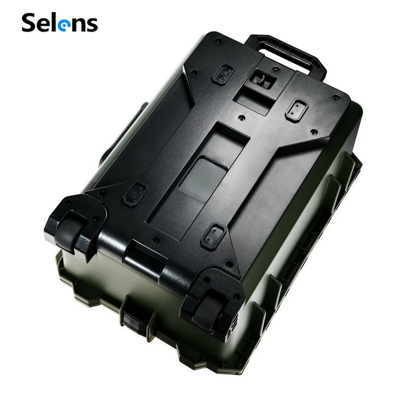 Selens Photography Toolbox Trolley Hard Case Professional Safety Protective Waterproof Shockproof Suitcase Safety Storage Box