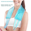 Ice Neck Wrap Cold Compress Pack Cooling Relief Neck Shoulder Care Sky Blue Portable Reusable Daily Outdoor Comfort Cool Supply