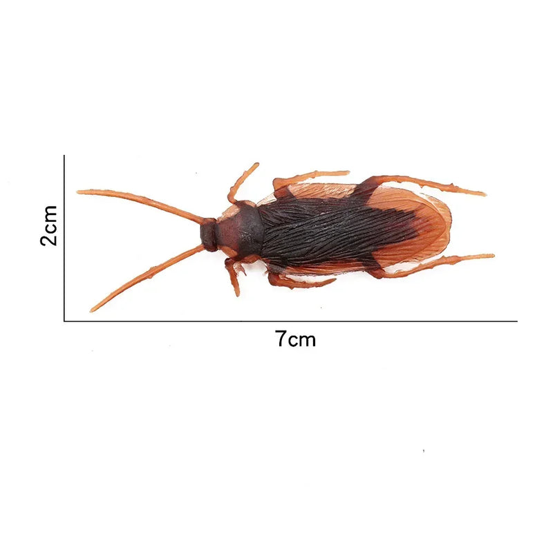Rubber Cockroach Prop Realistic Fake Prank Joke Toy for Halloween Party Cosplay Special Lifelike