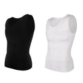 Compression Shirts Men Tummy Control Shapewear Compression Shirt Flat Belly Abdomen Slim Vest Waist Trainer Fitness Workout