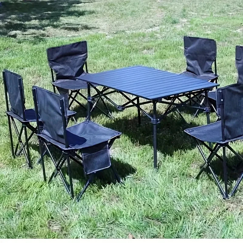 Outdoor Foldable Chair Camping Chair with Side Pocket Picnic Oxford Cloth Chairs Portable Beach Fishing Chairs Outdoor Chair