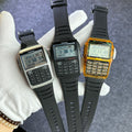 Men's Top Luxury LED Multifunction Calculator Watch Luminous Electronic Numeric Watch Keyboard Style