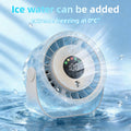 New Misting Fan Humidifying Rapid Cooling Hanging Hole Low Noise Digital Display Button Controlled Speed Fine Absorbable