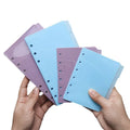A6 A7 Pockets Binder Folders for 6Ring Notebook Divider Page Waterproof PVC Leaf Document Filing Bag