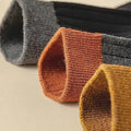 3 Pairs Men's Trendy Color Block Crew Socks, Breathable | SAMAG