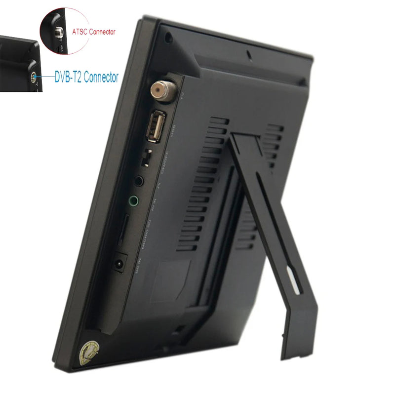 Leadstar 9 Inch Portable Digital Mini Tv With DVB-T-T2 Hevc H265 10Bit Code 16:9 800*480 Dual Speaker Player for Home Car
