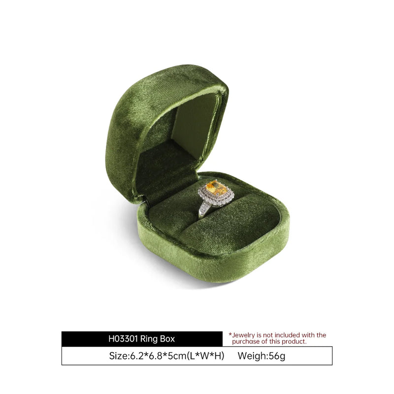 Yinbeini Wedding Ring Box Velvet Jewelry Box Collection Bracelet Necklace Pendant Storage Case Jewelry Display Organizer H030