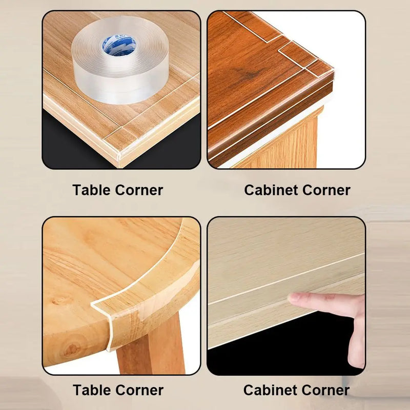 high quality Collision Proof Table Edge Guard Tape Transparent Baby Safety Protective Strip Soft Furniture Corner Bumper
