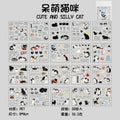 Stickers Book Cat Decorative Decal Kitty Seal for DIY Diary Planner Scrapbook Album School Supplies Stationery