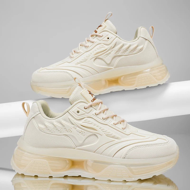 Men's Shoes 2025 Spring and Summer New Youth Sports and Leisure Shoes Men's Running Air Cushion Shock-Absorbing Trendy Shoes